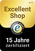 Trusted Shops Excellent Shop - 15 Jahre zertifiziert